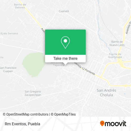 Rm Eventos map