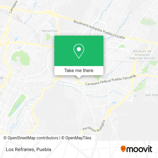 Los Refranes map