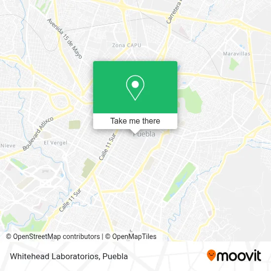 Whitehead Laboratorios map