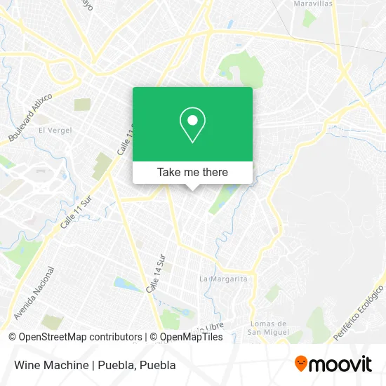 Wine Machine | Puebla map