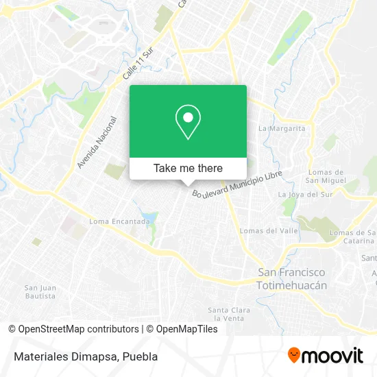 Materiales Dimapsa map