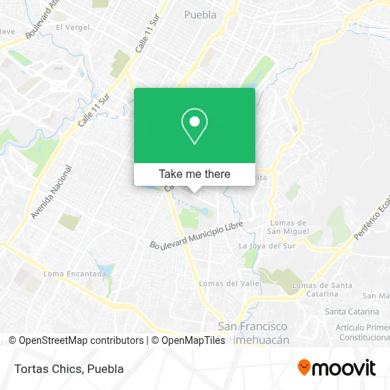 Tortas Chics map