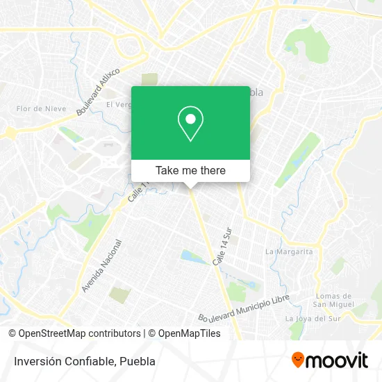 Inversión Confiable map