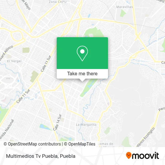 Multimedios Tv Puebla map
