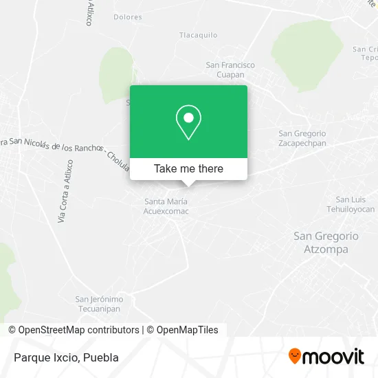 Parque Ixcio map