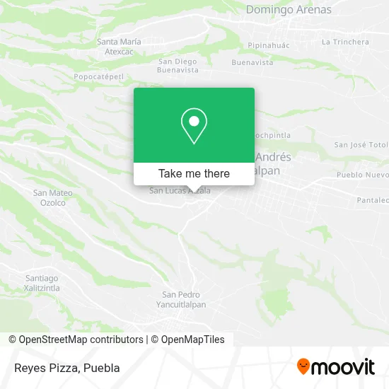 Reyes Pizza map