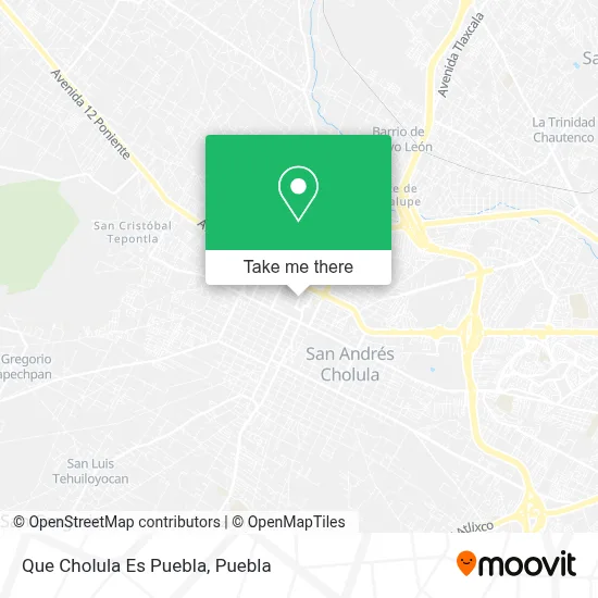 Que Cholula Es Puebla map