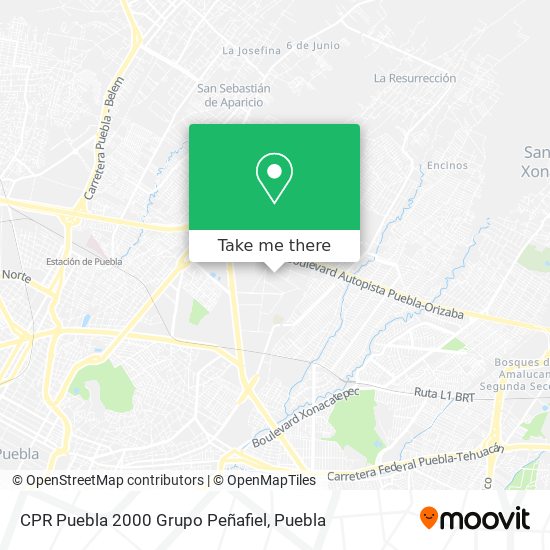 Mapa de CPR Puebla 2000 Grupo Peñafiel