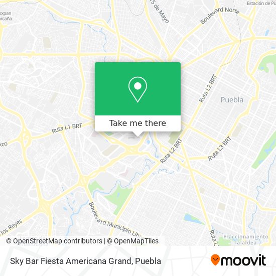 Mapa de Sky Bar Fiesta Americana Grand