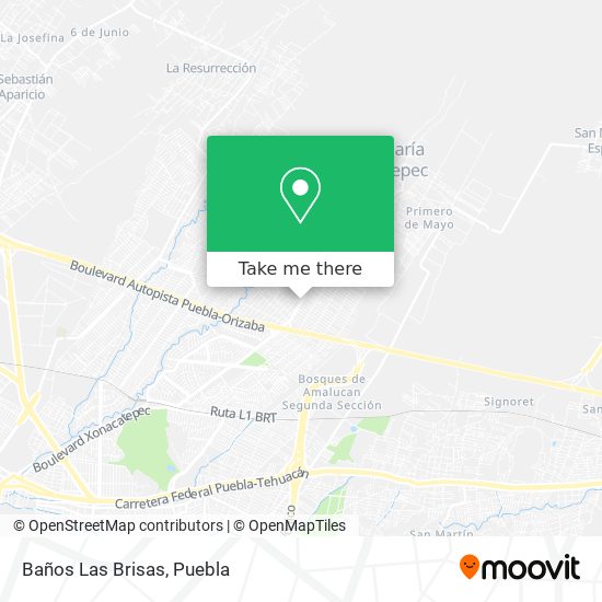 Mapa de Baños Las Brisas