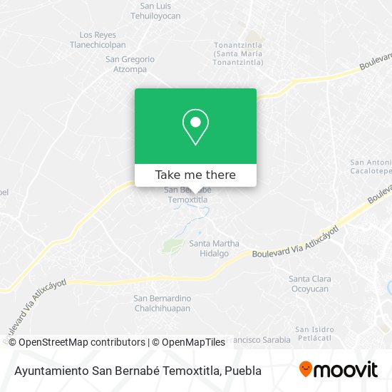 Ayuntamiento San Bernabé Temoxtitla map