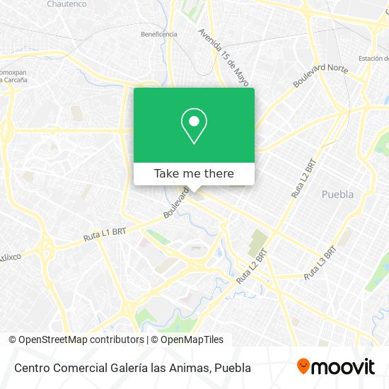 Mapa de Centro Comercial Galería las Animas