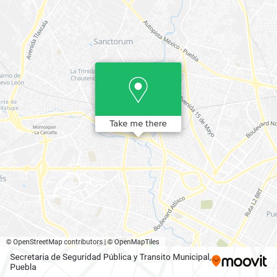 Mapa de Secretaria de Seguridad Pública y Transito Municipal