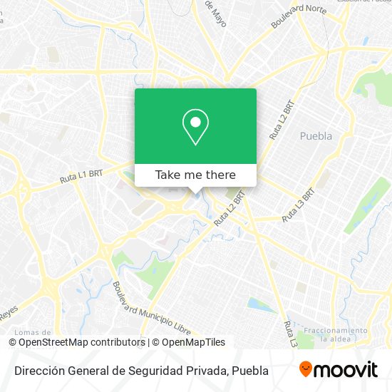 Mapa de Dirección General de Seguridad Privada