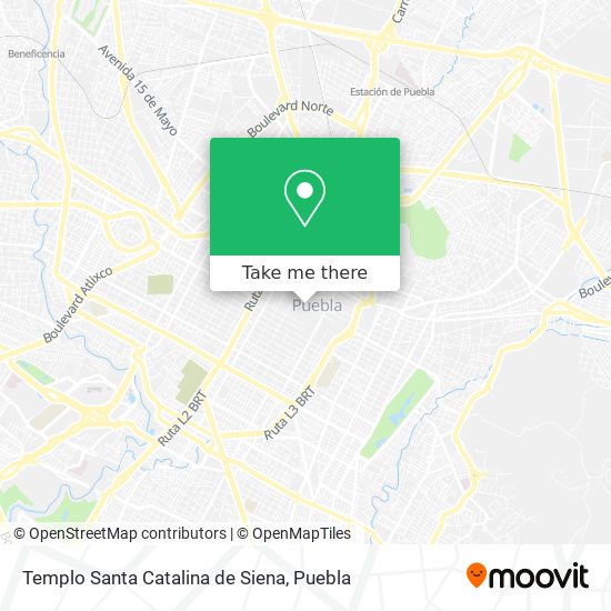 Mapa de Templo Santa Catalina de Siena