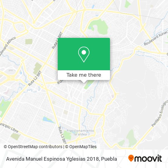 Avenida Manuel Espinosa Yglesias 2018 map