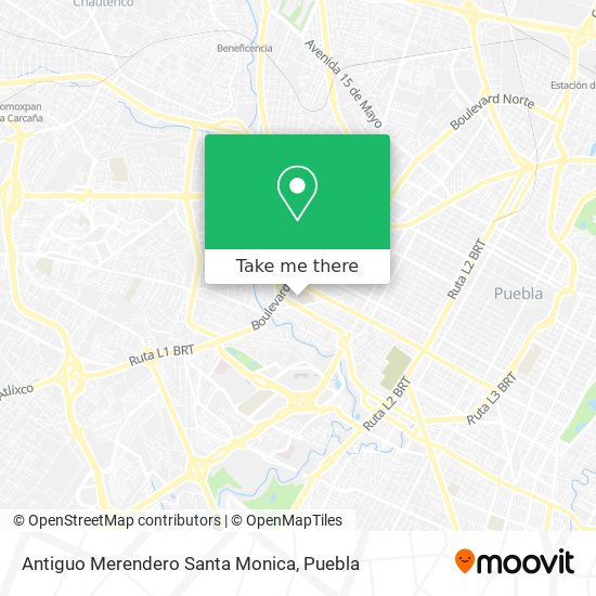 Mapa de Antiguo Merendero Santa Monica