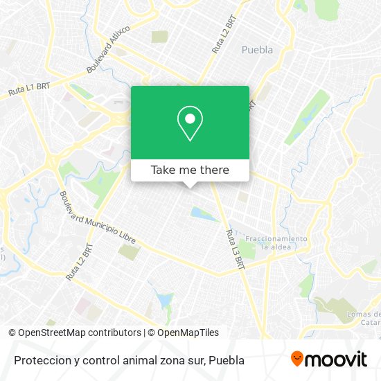 Proteccion y control animal zona sur map