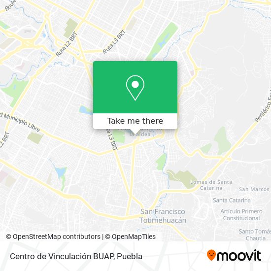 Centro de Vinculación BUAP map