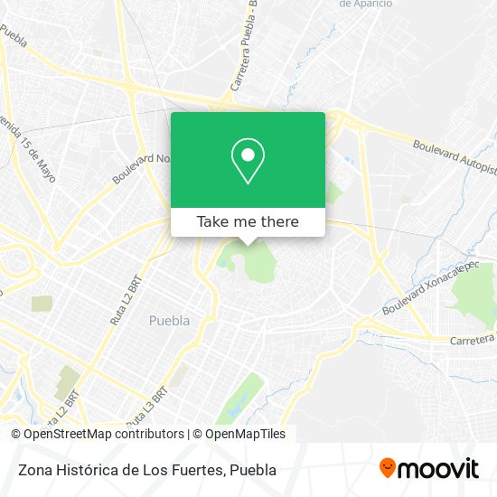 Zona Histórica de Los Fuertes map