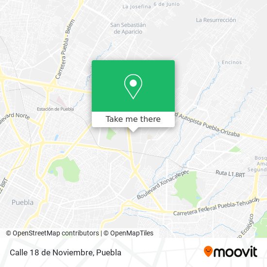 Mapa de Calle 18 de Noviembre