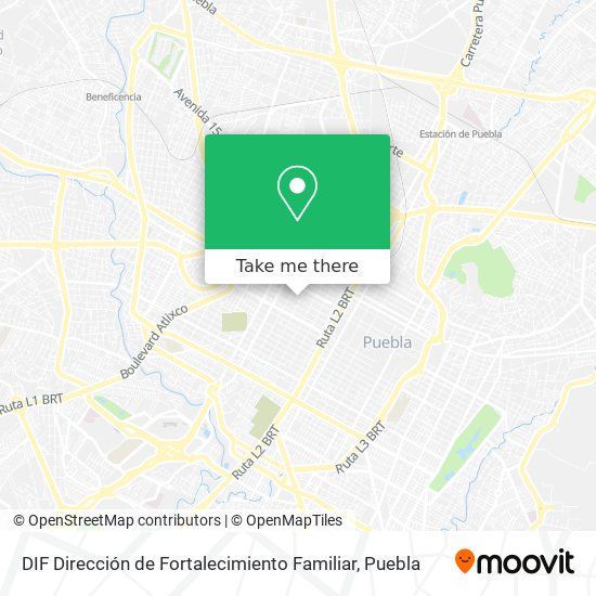 DIF Dirección de Fortalecimiento Familiar map