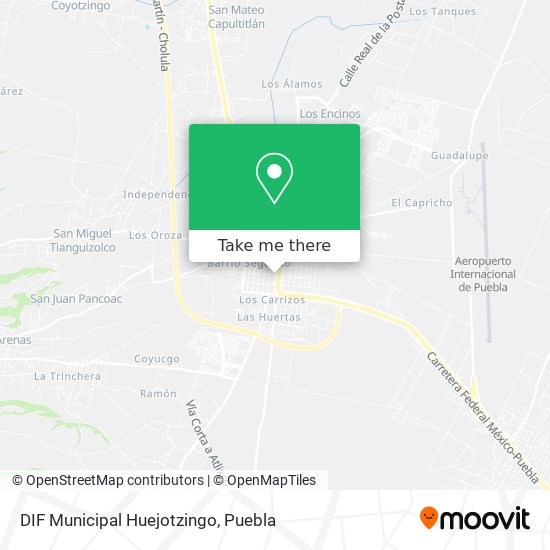 DIF Municipal Huejotzingo map