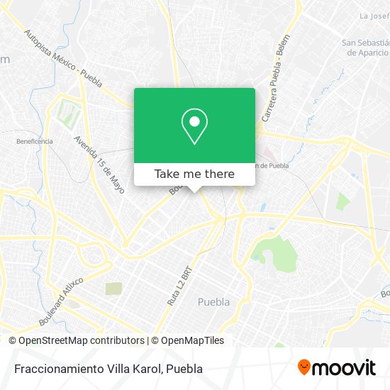 Fraccionamiento Villa Karol map
