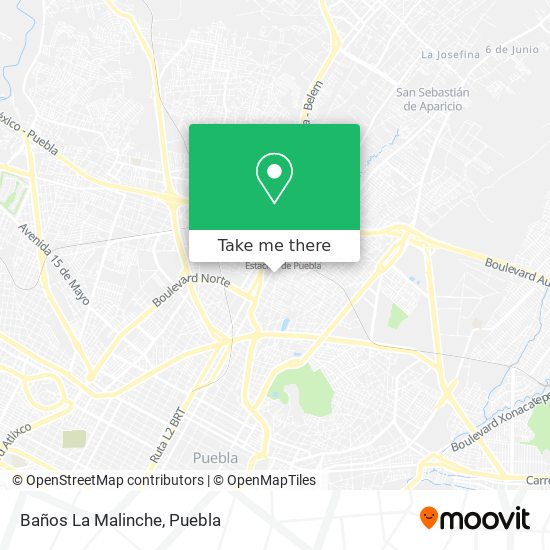 Mapa de Baños La Malinche