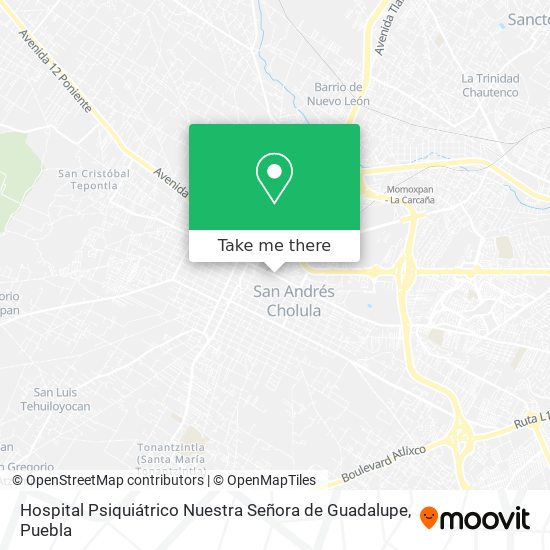 Hospital Psiquiátrico Nuestra Señora de Guadalupe map