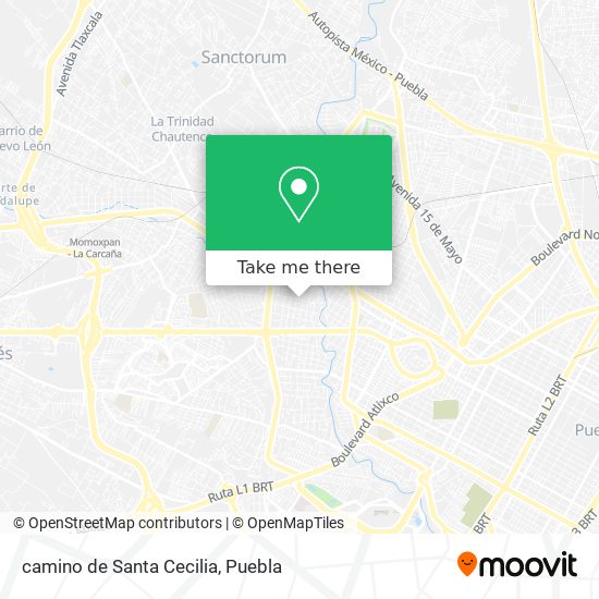 camino de Santa Cecilia map