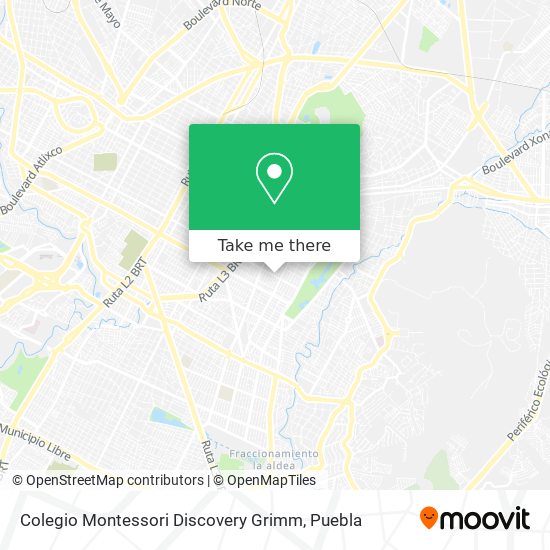 Mapa de Colegio Montessori Discovery Grimm