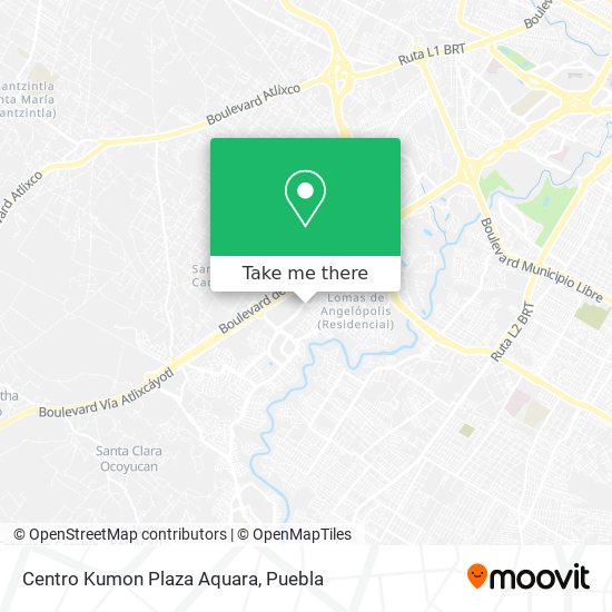Mapa de Centro Kumon Plaza Aquara