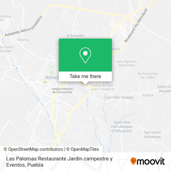 Las Palomas Restaurante Jardin campestre y Eventos map