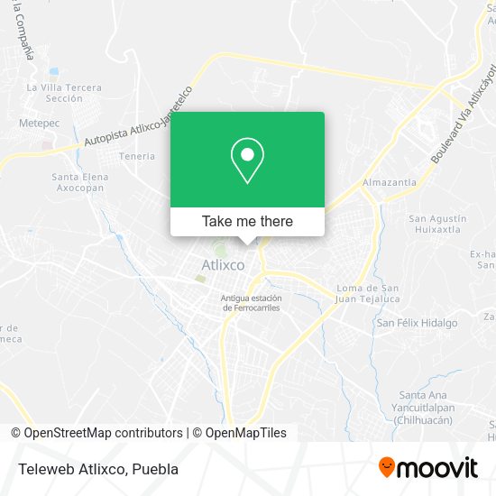 Mapa de Teleweb Atlixco