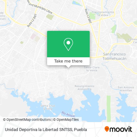 Unidad Deportiva la Libertad SNTSS map