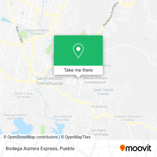 Bodega Aurrera Express map