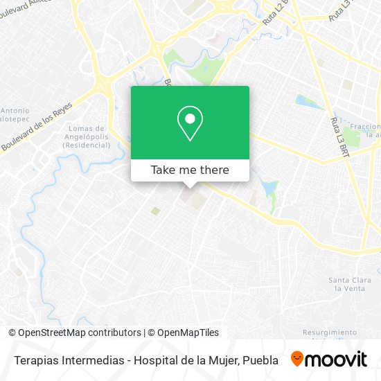 Mapa de Terapias Intermedias - Hospital de la Mujer