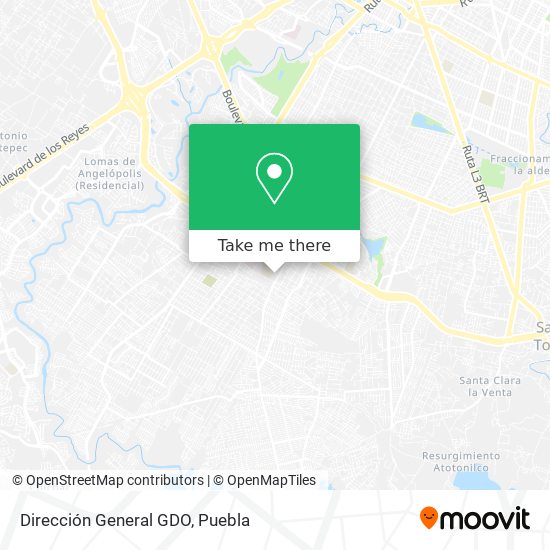 Dirección General GDO map