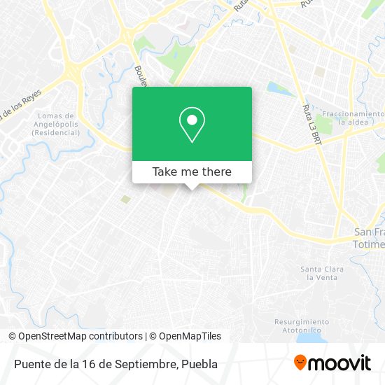 Puente de la 16 de Septiembre map