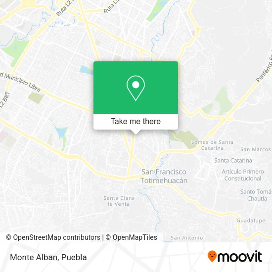 Mapa de Monte Alban