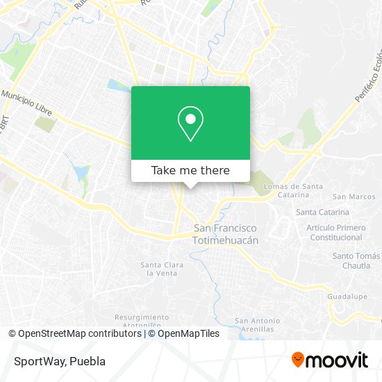 SportWay map