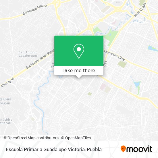 Mapa de Escuela Primaria Guadalupe Victoria