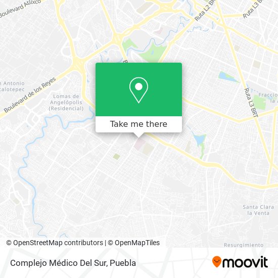 Complejo Médico Del Sur map