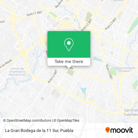 La Gran Bodega de la 11 Sur map