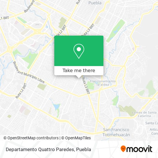 Departamento Quattro Paredes map