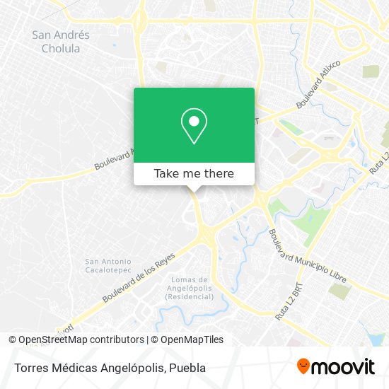 Torres Médicas Angelópolis map