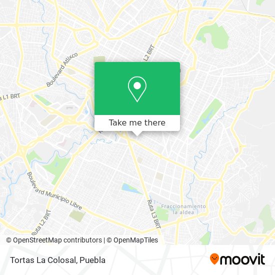 Tortas La Colosal map