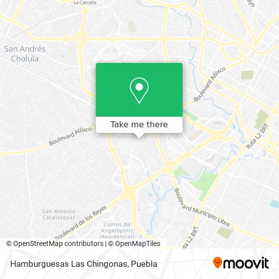 Mapa de Hamburguesas Las Chingonas