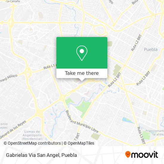 Gabrielas Via San Angel map